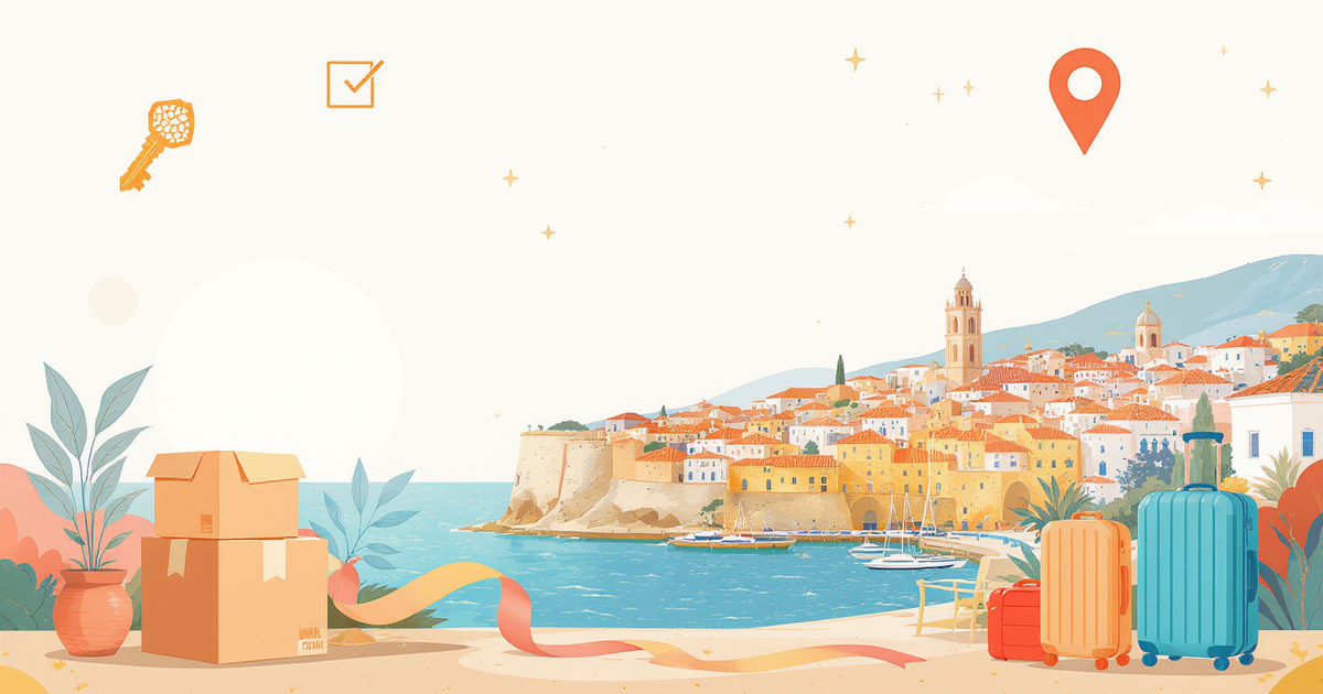 Чек-лист переезда в Малагу — до, во время и после приезда visual guide illustration